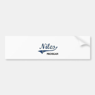 Adesivo Para Carro Clássico da cidade de Niles Michigan