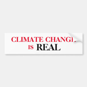 Adesivo Para Carro Climate Change Is Real   Bumper Sticker