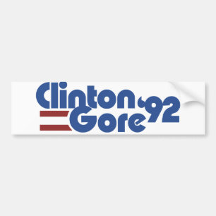 Adesivo Para Carro Clinton Gore 1992