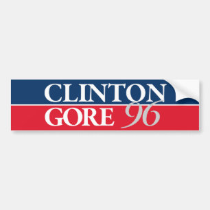 Adesivo Para Carro Clinton Gore 1996 Clinton 96