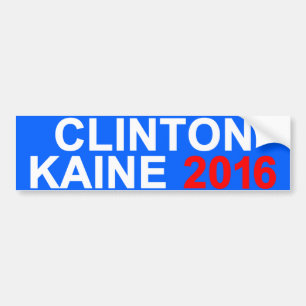 Adesivo Para Carro Clinton Kaine 2016