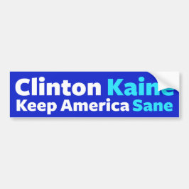 Adesivo Para Carro Clinton/Kaine: Mantenha o autocolante no vidro