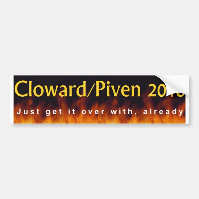 Adesivo Para Carro Cloward & Piven 2016 (Frente)