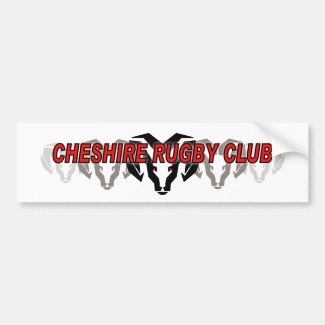 Adesivo Para Carro Clube de Rugby de Cheshire (Frente)