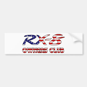 Adesivo Para Carro Clube dos proprietários de Mazda RX8 EUA