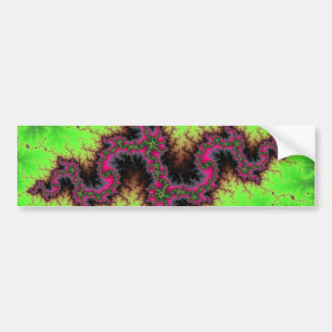 Adesivo Para Carro Cobra do Fractal - o rosa, o fúcsia e o néon