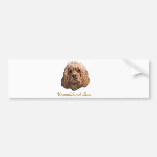 Adesivo Para Carro Cocker Spaniel (Frente)