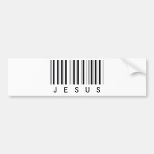 Adesivo Para Carro Codifique a barra Jesus noir