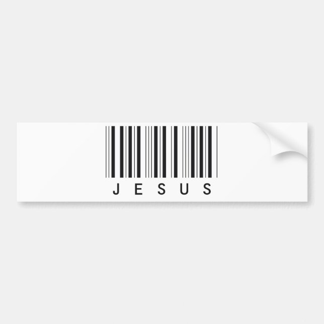 Adesivo Para Carro Codifique a barra Jesus noir (Frente)