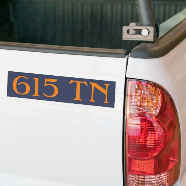 Adesivo Para Carro Código de área 615 (Nashville) (No caminhão)