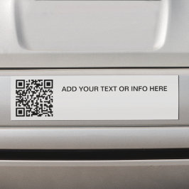 Adesivo Para Carro Código QR de marca de promocional e carro de texto