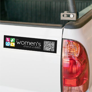 Adesivo Para Carro Código QR do logotipo feminino do Dallas