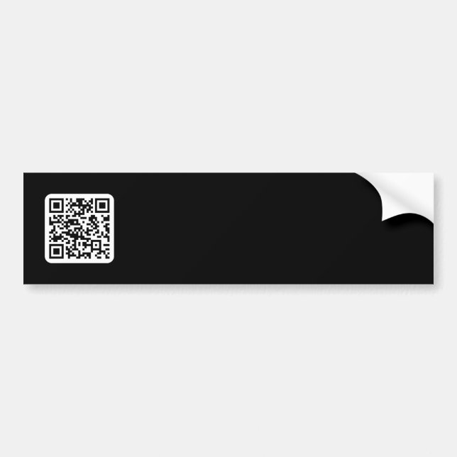 Adesivo Para Carro Código QR moderno editável | Preto Branco ou qualq (Frente)