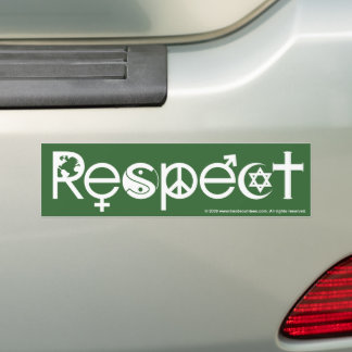Adesivo Para Carro Coexistir com Respeito - Paz Bondade & Tolerância
