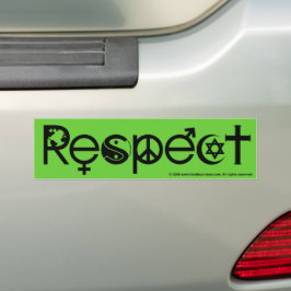 Adesivo Para Carro Coexistir com Respeito - Paz Bondade & Tolerância