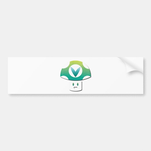 Adesivo Para Carro Cogumelo de Vinesauce (Frente)
