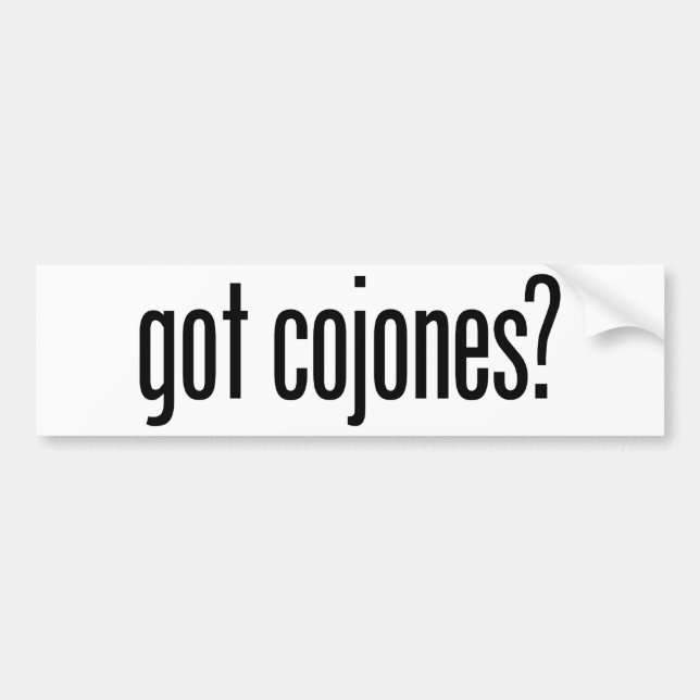 Adesivo Para Carro Cojones obtido (Frente)