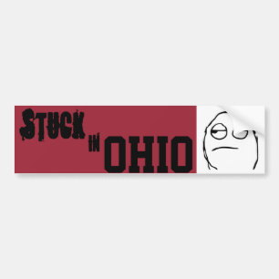 Adesivo Para Carro Colado no autocolante no vidro traseiro de Ohio