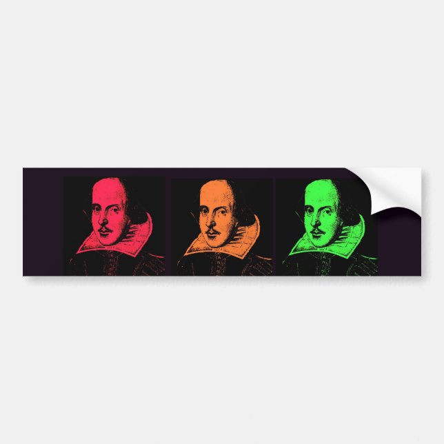 Adesivo Para Carro Colagem de William Shakespeare (Frente)
