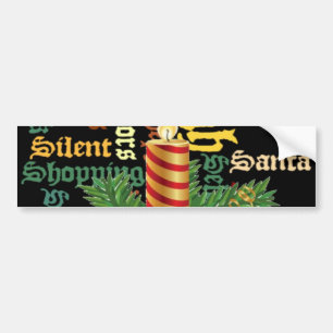 Adesivo Para Carro Coleção de Artes de Palavras de Velas de Natal