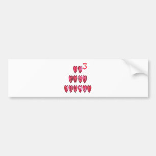 Adesivo Para Carro Coleção Ho Ho Hearts.