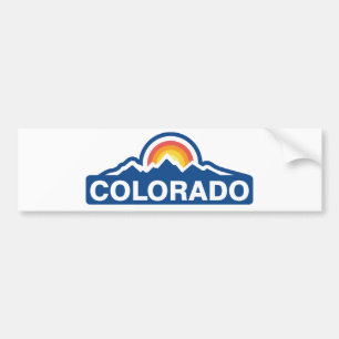 Adesivo Para Carro Colorado Flag Mountain
