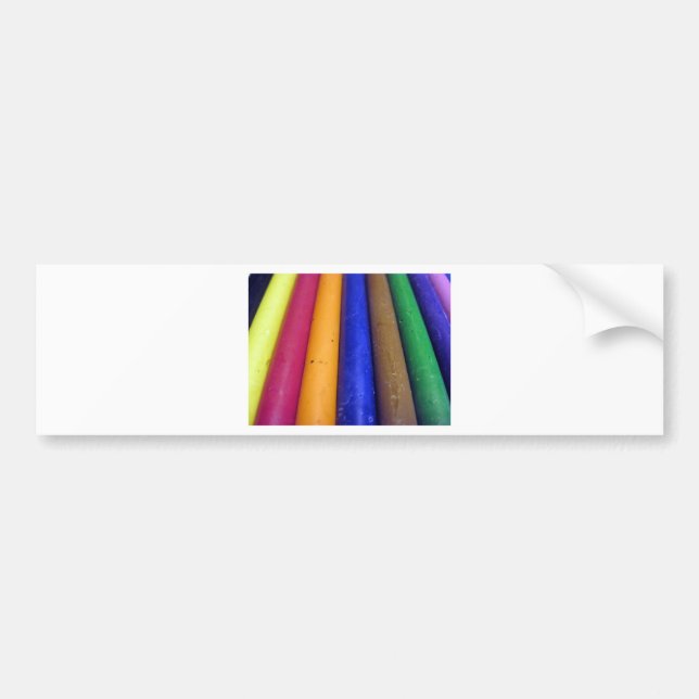 Adesivo Para Carro Colorida Crayons (Frente)