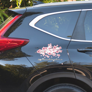 Adesivo para carro com nome de empresa Flor de Cer