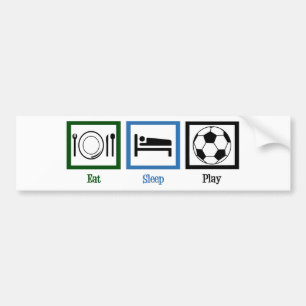 Adesivo Para Carro Coma o futebol do jogo do sono