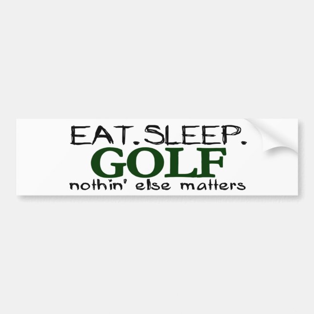 Adesivo Para Carro Coma o golfe do sono (Frente)