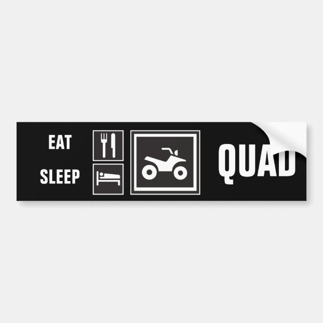 Adesivo Para Carro Coma o QUADRILÁTERO do sono! (Frente)