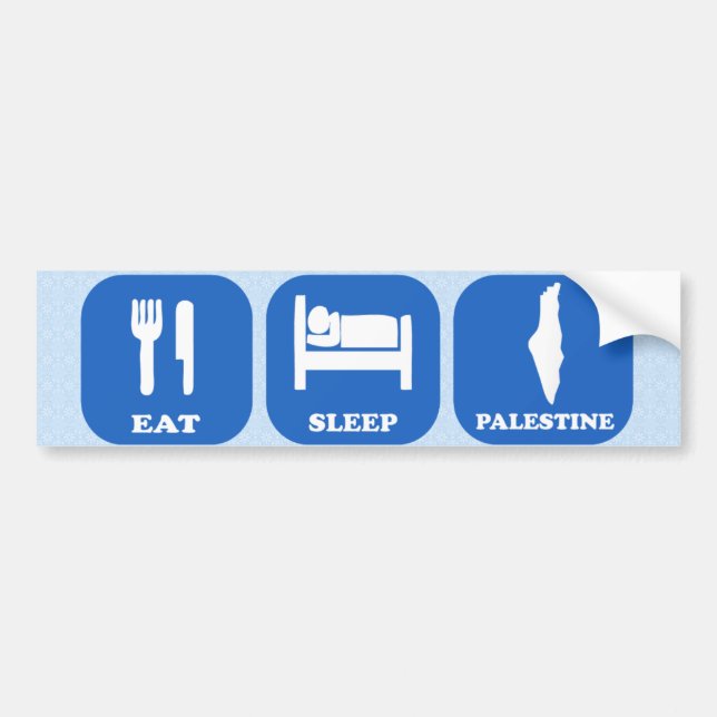 Adesivo Para Carro Coma o sono Palestina (Frente)