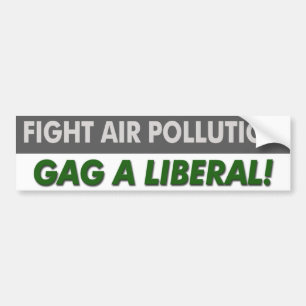 Adesivo Para Carro "Combater a poluição do ar A Liberal"