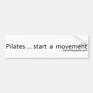 Adesivo Para Carro Começo de Pilates… um movimento