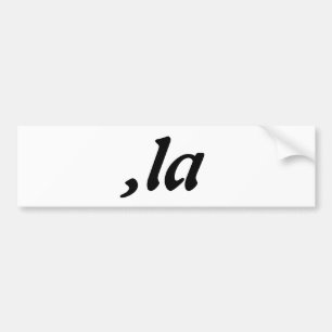 Adesivo Para Carro Comma La Kamala Harris - design de texto personali