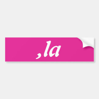 Adesivo Para Carro Comma La Kamala Harris - design de texto personali