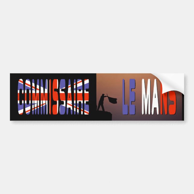 Adesivo Para Carro "Commissaire (Reino Unido) "pelo Flagman (Frente)