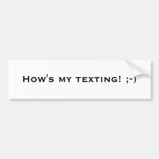 Adesivo Para Carro Como é meu texting! ; -)