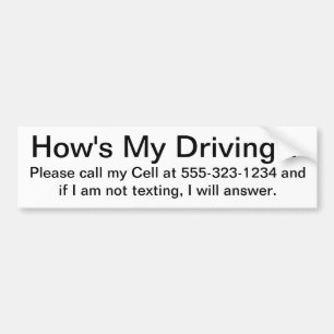 Adesivo Para Carro Como meu está conduzindo?