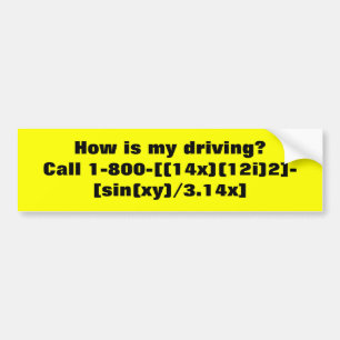 Adesivo Para Carro Como meu está conduzindo?