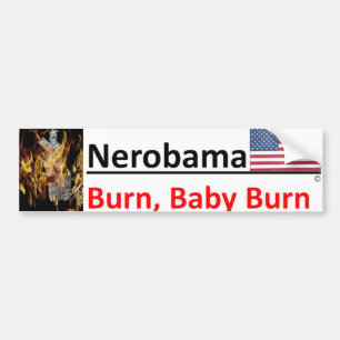Adesivo Para Carro Como Nero, Obama é tocar violino/que golfing