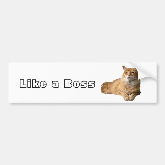 Adesivo Para Carro Como um chefe (Frente)