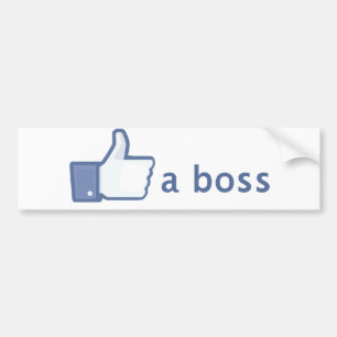 Adesivo Para Carro Como uma etiqueta do chefe