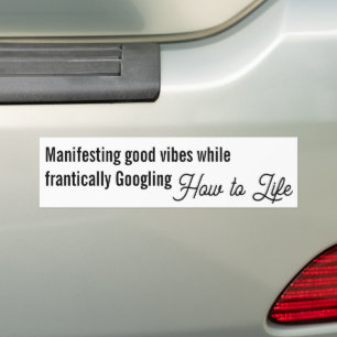 Adesivo Para Carro Como viver - Engraçado Dizendo