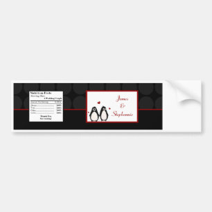 Adesivo Para Carro Companheiro do casal do amor do pinguim da