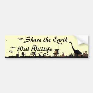 Adesivo Para Carro Compartilhe o Earth Bumpersticker