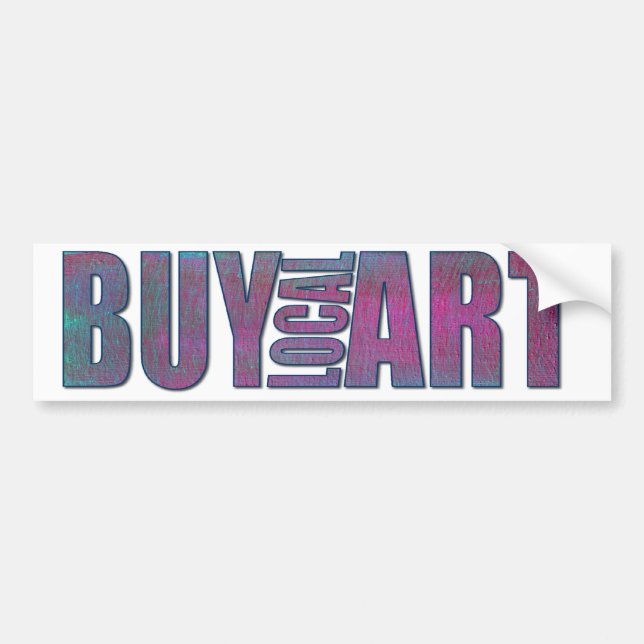 Adesivo Para Carro COMPRAR LOCAL ART protetor (Frente)
