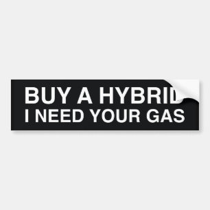 Adesivo Para Carro Compre Um Híbrido Preciso Do Seu Gasolina