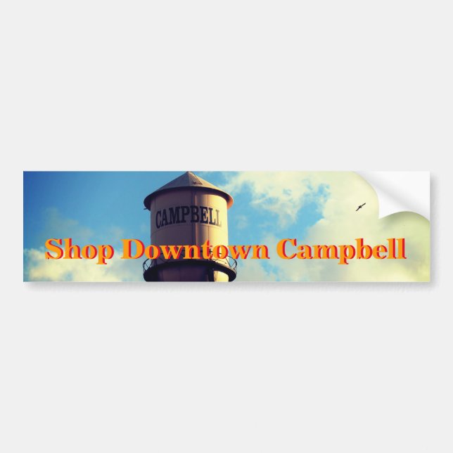 Adesivo Para Carro Compro Campbell Water Tower Bumper Sticker (Frente)