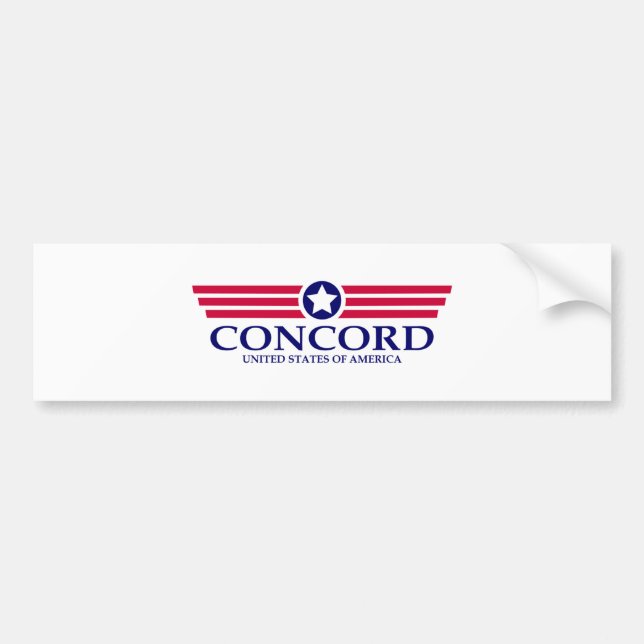 Adesivo Para Carro Concord NH Pride (Frente)